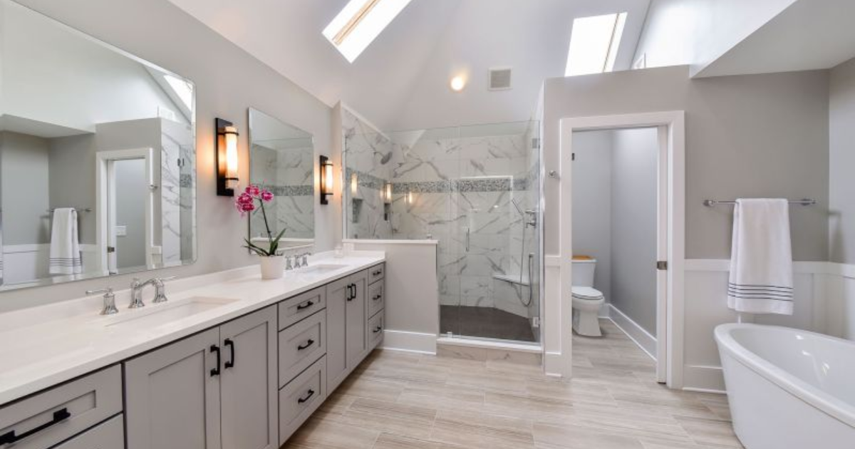 Strikingly Tasteful Master Bath Remodel — Master Bathroom Remodel in College Hill, OH