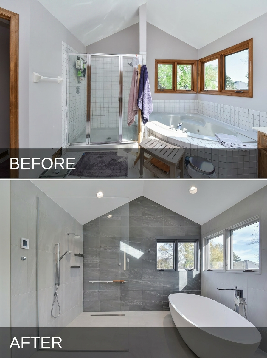 Open Concept Living Master Bath Remodel — Master Bathroom Remodel in Terrace Park, OH