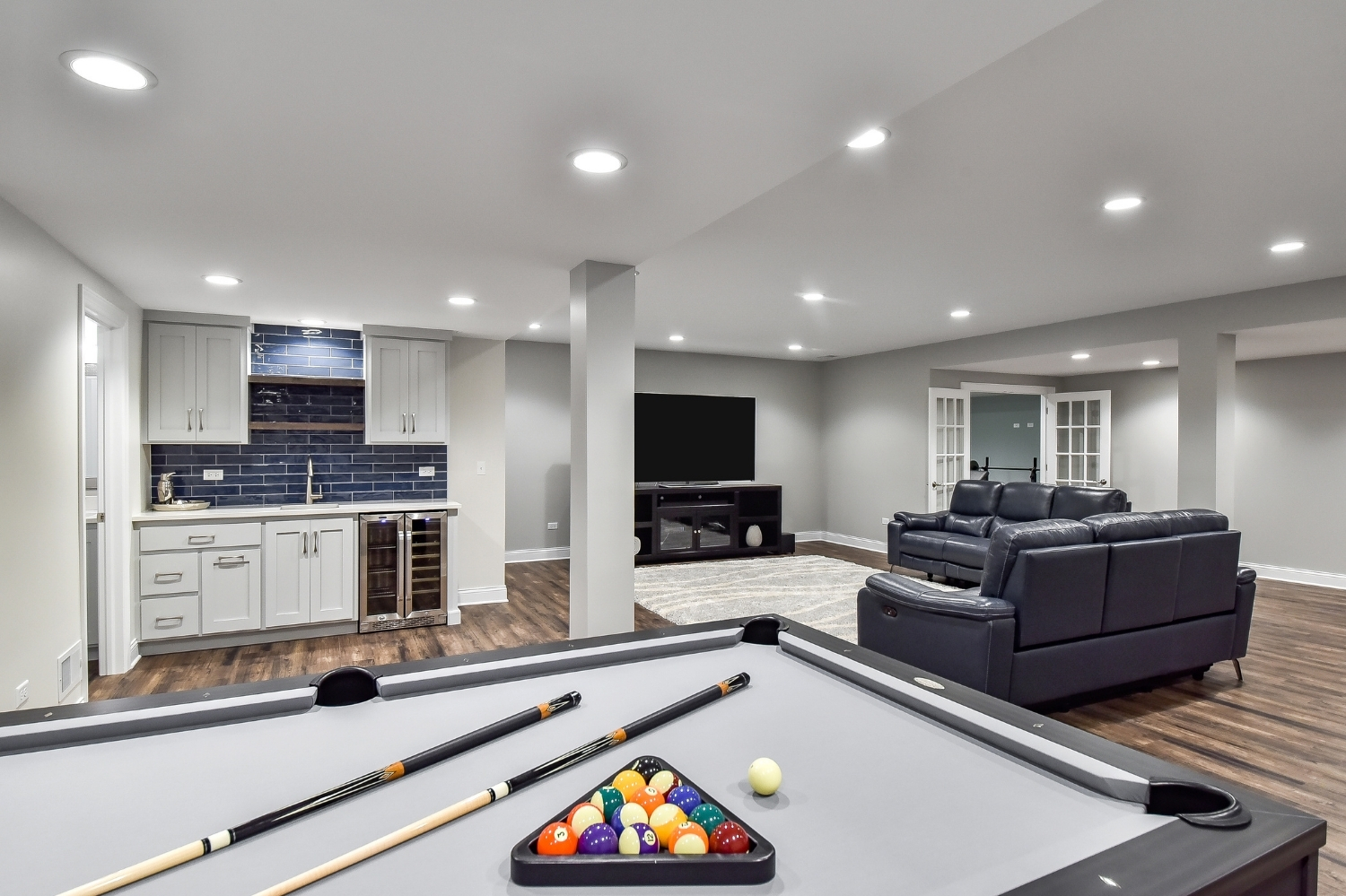 Sleek Amenities Basement Remodel — Basement Remodel in West Chester, OH