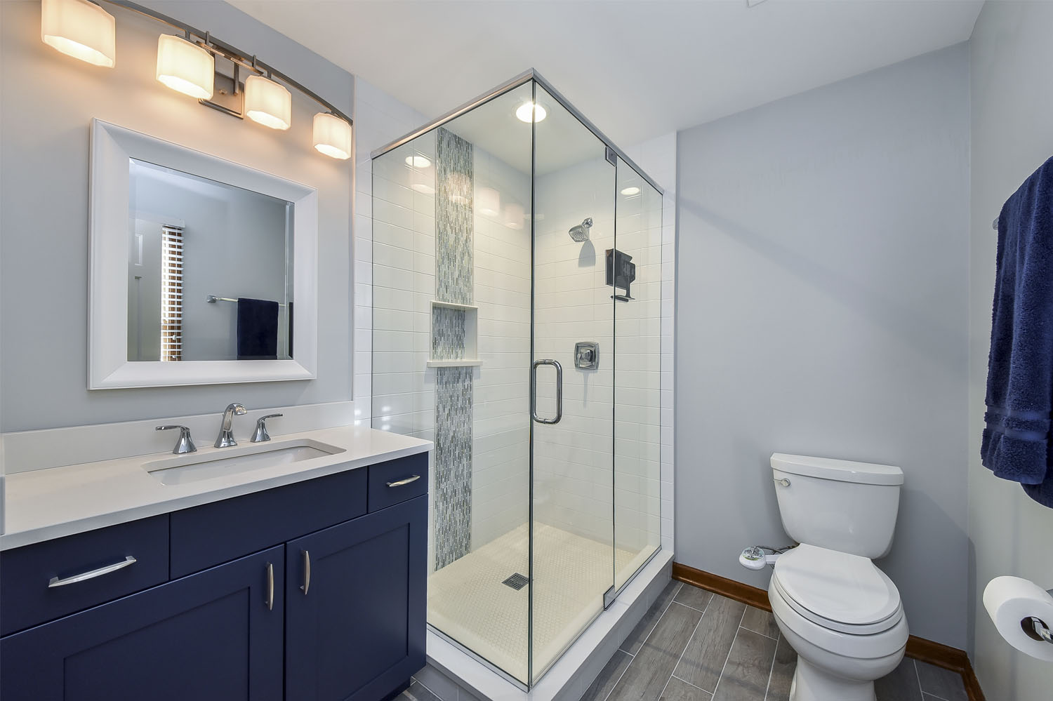 Masculine Sleek Master Bath Remodel — Master Bathroom Remodel in Park Hills, KY