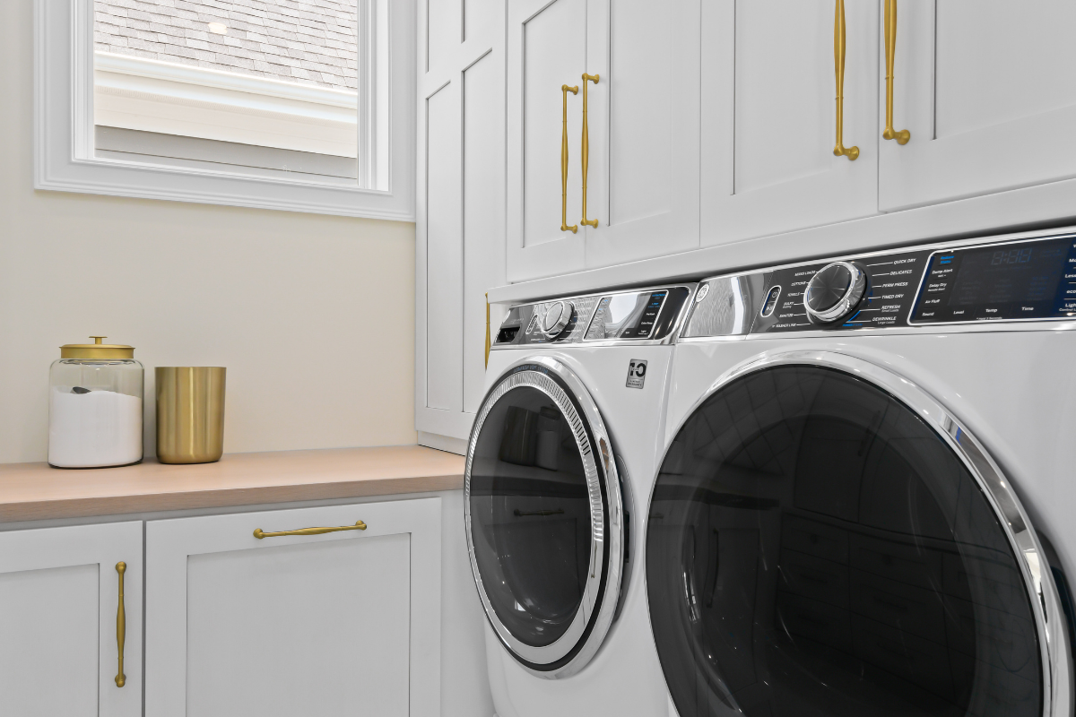 Powdered Blue Laundry Room Remodel — Laundry Room Remodel in Hyde Park, OH
