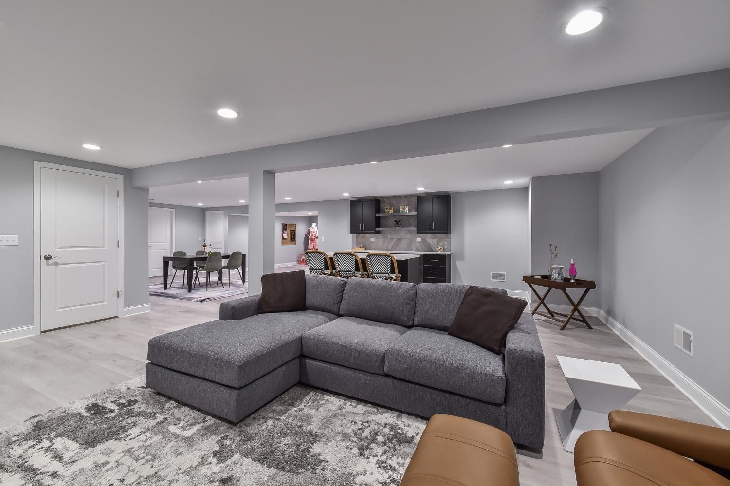 Refined Classic Basement Remodel — Basement Remodel in Loveland, OH