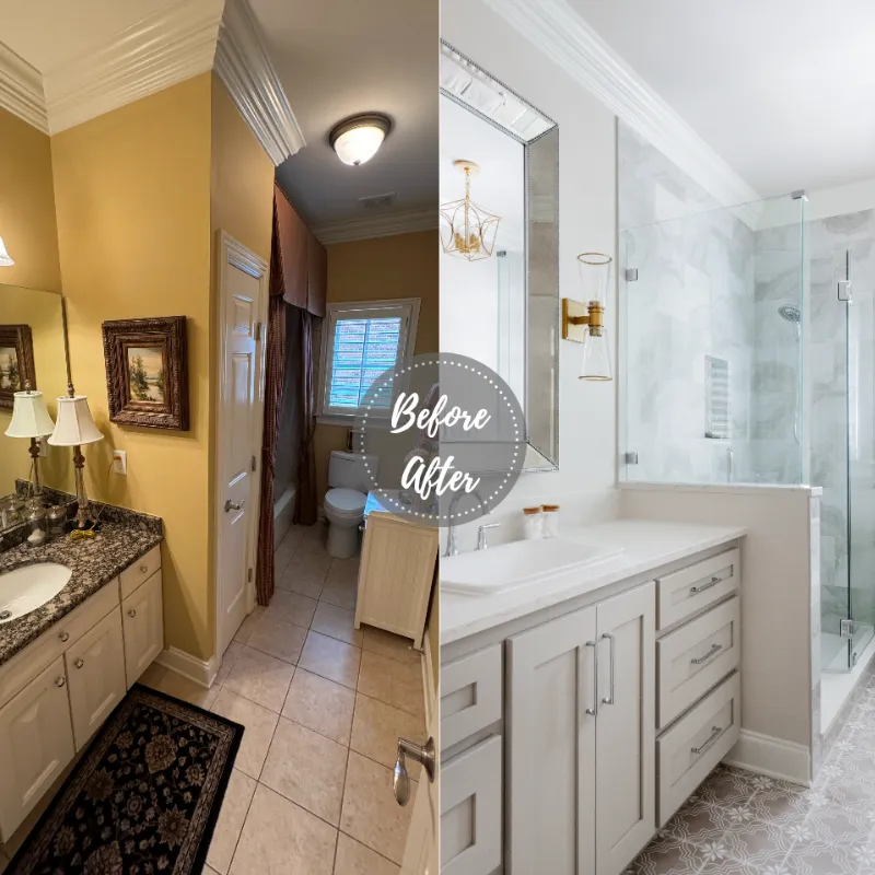 Polished Glam, Franklin Bathroom Remodel — Bathroom Remodel in Loveland, OH