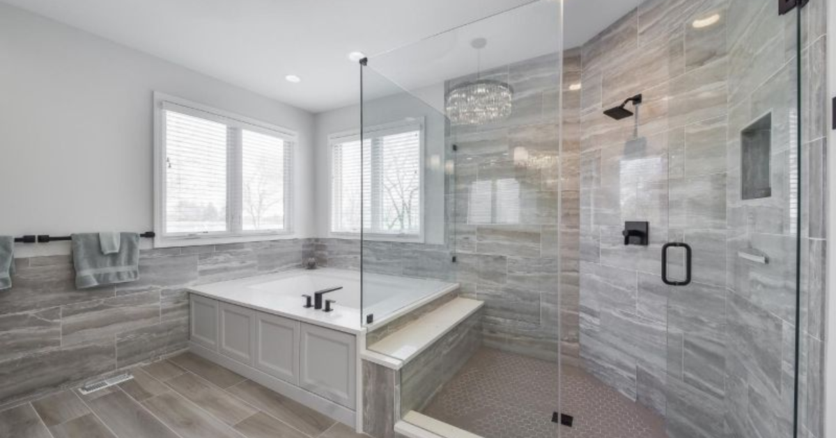 Rustic with a Touch of Glam Master and Hall Bath Remodel — Master Bathroom Remodel in Liberty Township, OH