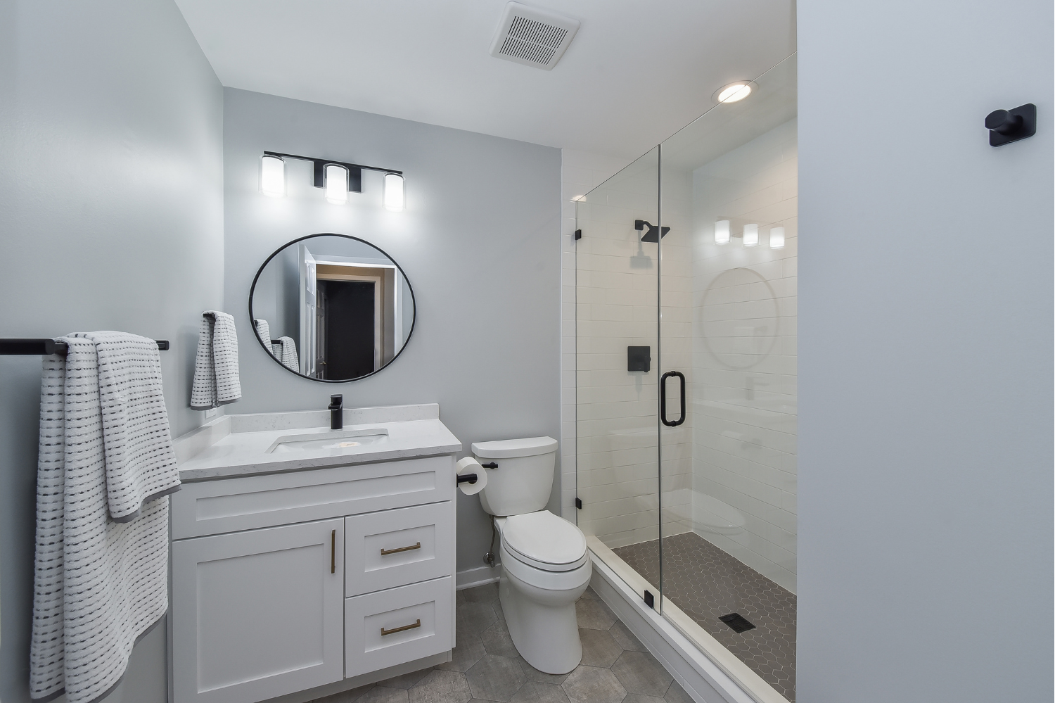 Simply Clean Master and Hall Bath Remodel — Master Bathroom Remodel in Milford, OH
