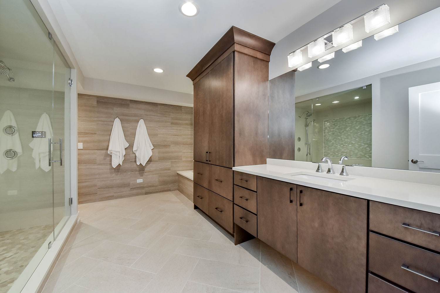 Lovingly Warm Master Bath Remodel — Master Bathroom Remodel in Mt. Washington, OH