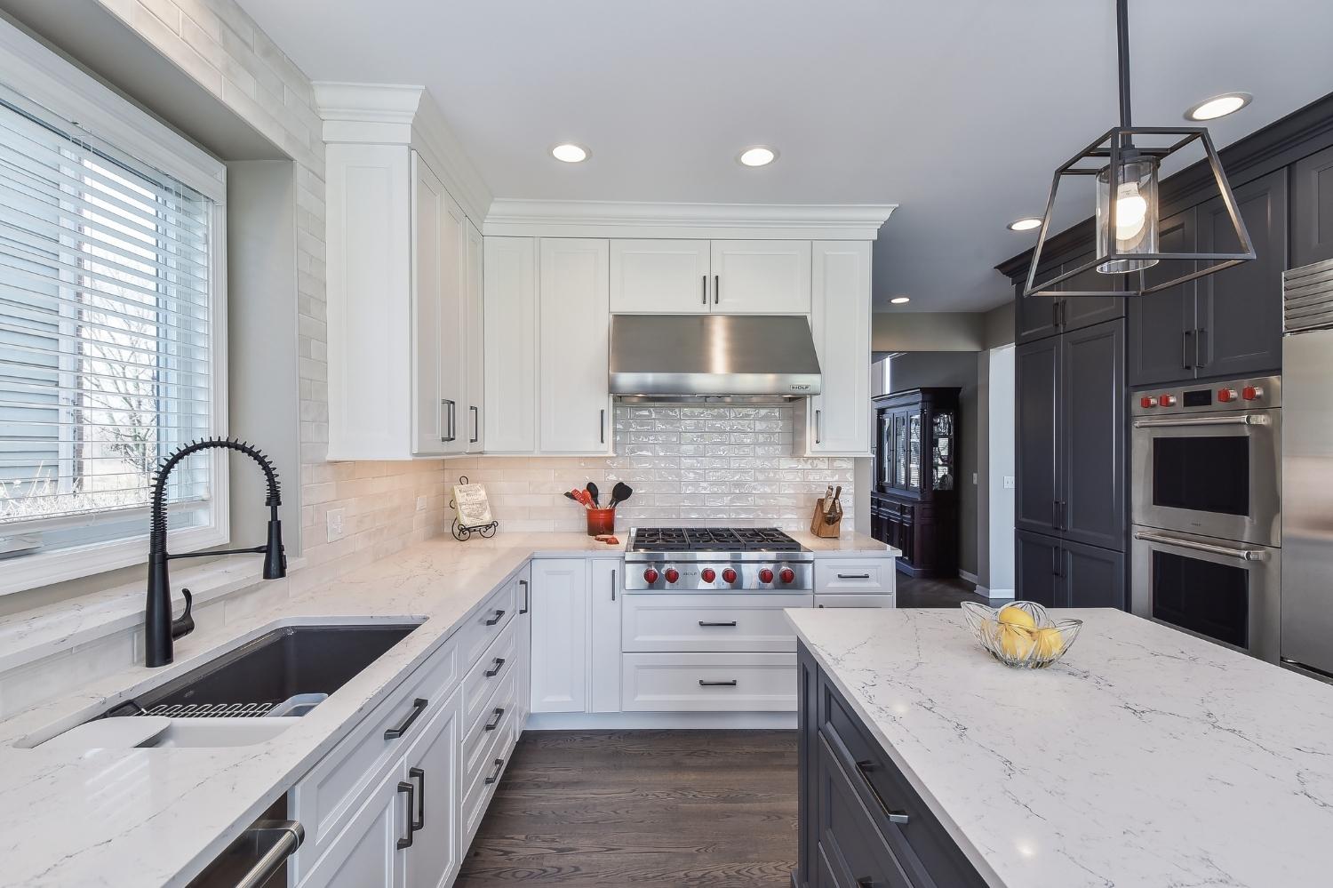 Cool Contrast Kitchen Remodel — Kitchen Remodel in Glendale, OH