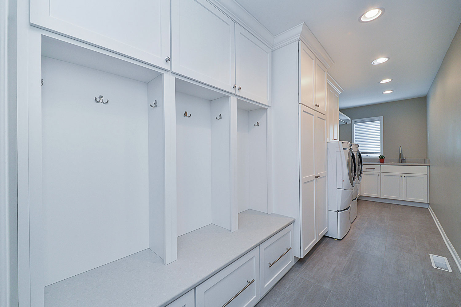 Sleek and Clean Mudroom and Laundry Room Remodel — Laundry & Mudroom Remodel in West Chester, OH
