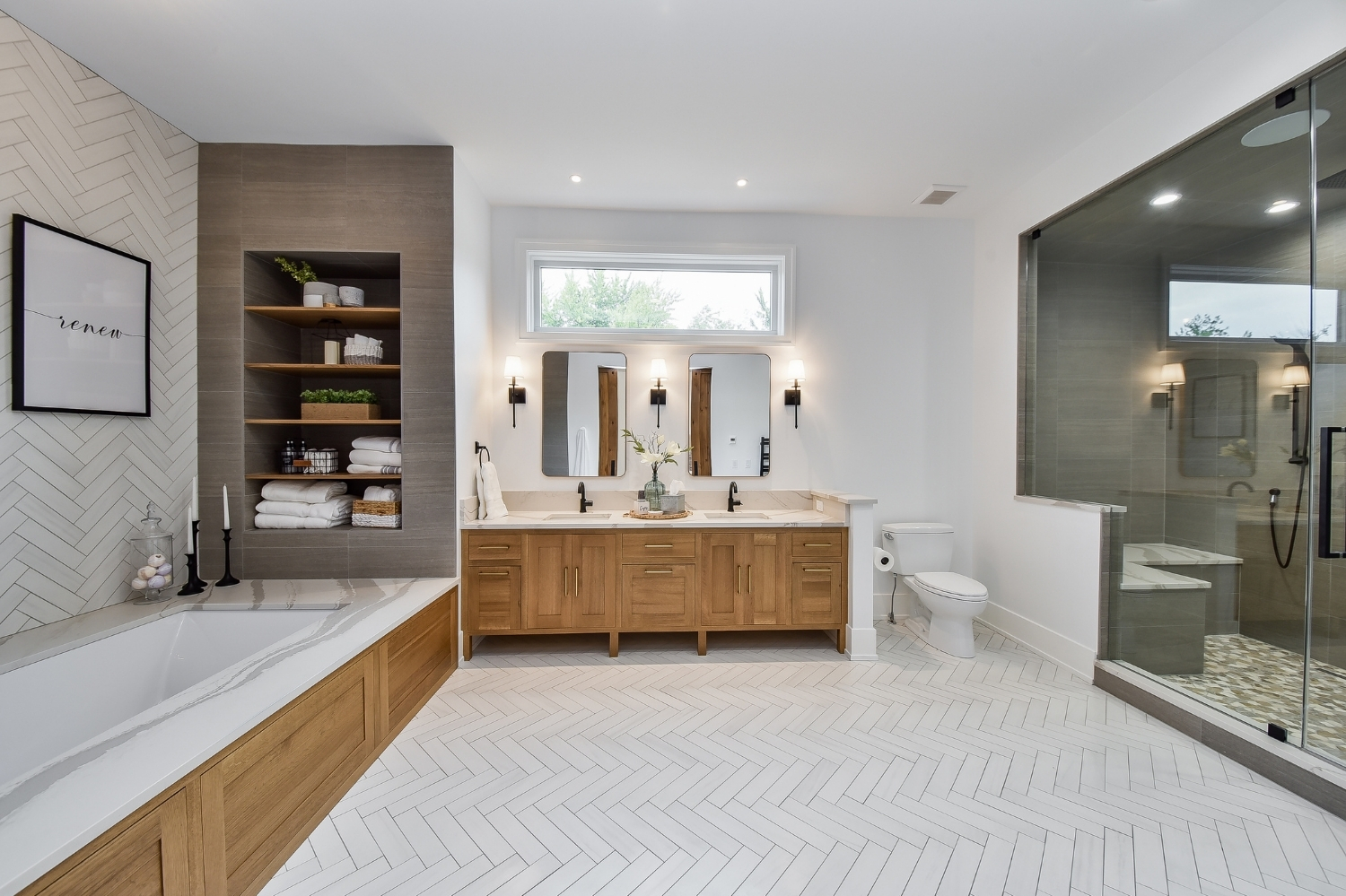 Rustic Chic Master Bath Remodel — Master Bathroom Remodel in Clifton, OH