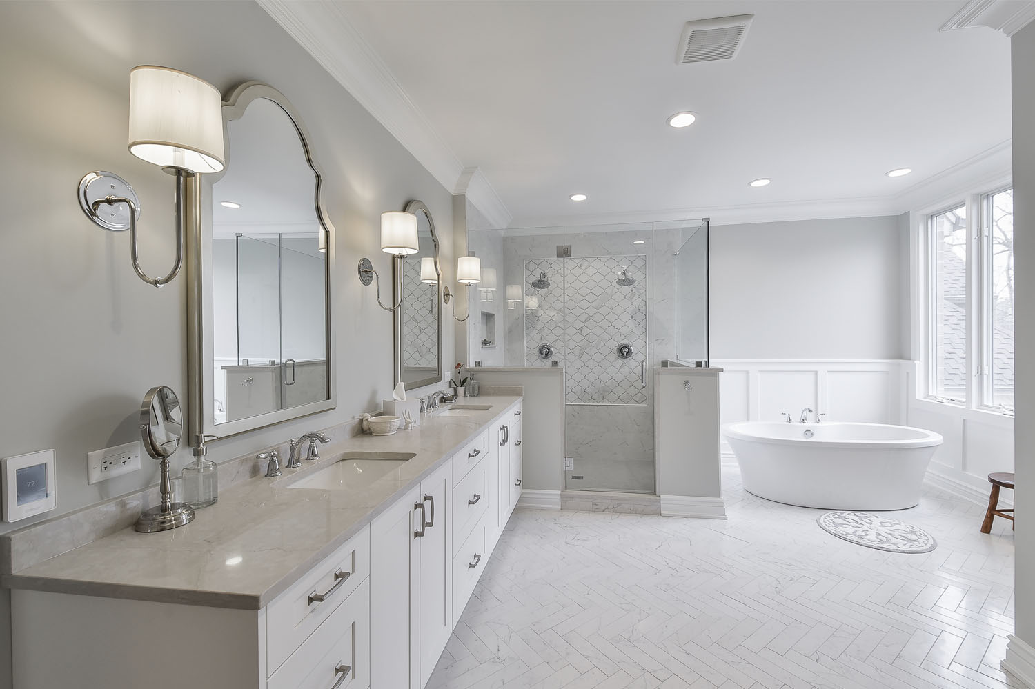Classically Charming Master Bath Remodel — Master Bathroom Remodel in Lawrenceburg, IN