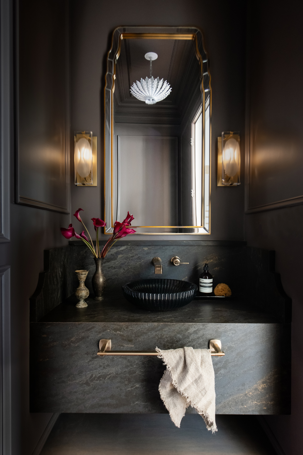 Dark Luxe Powder Room Remodel — photo 2