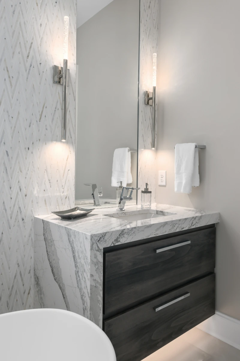 Contemporary Chic Master Bath Remodel — photo 2