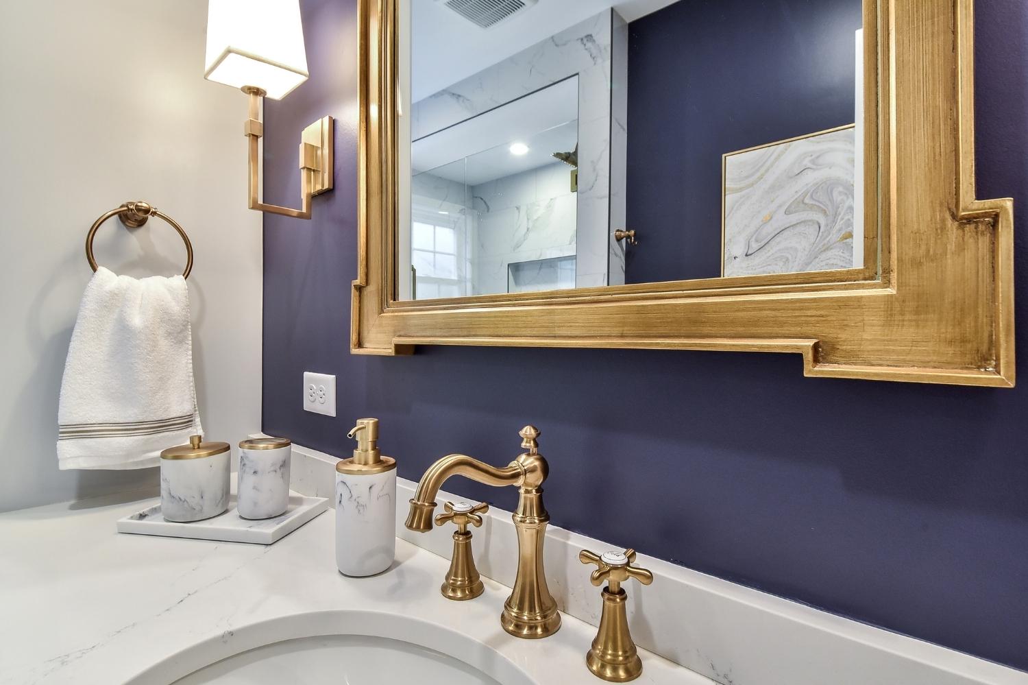 Retro Glam Hall Bath Remodel — photo 2