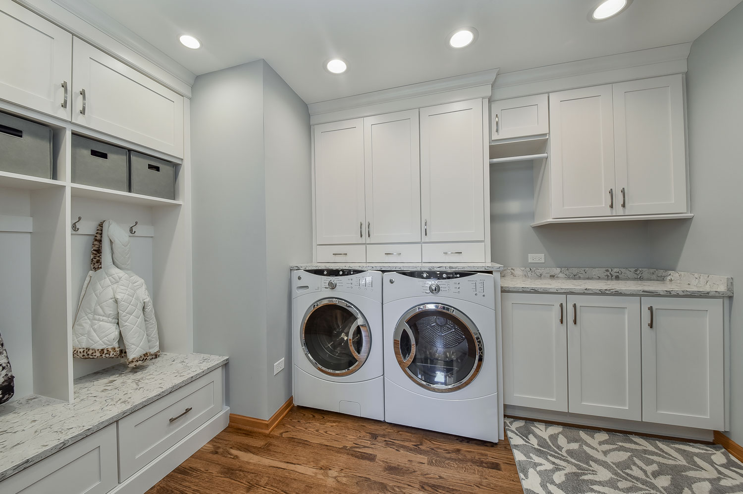 Crisp and Clean Laundry and Mudroom Remodel — photo 2