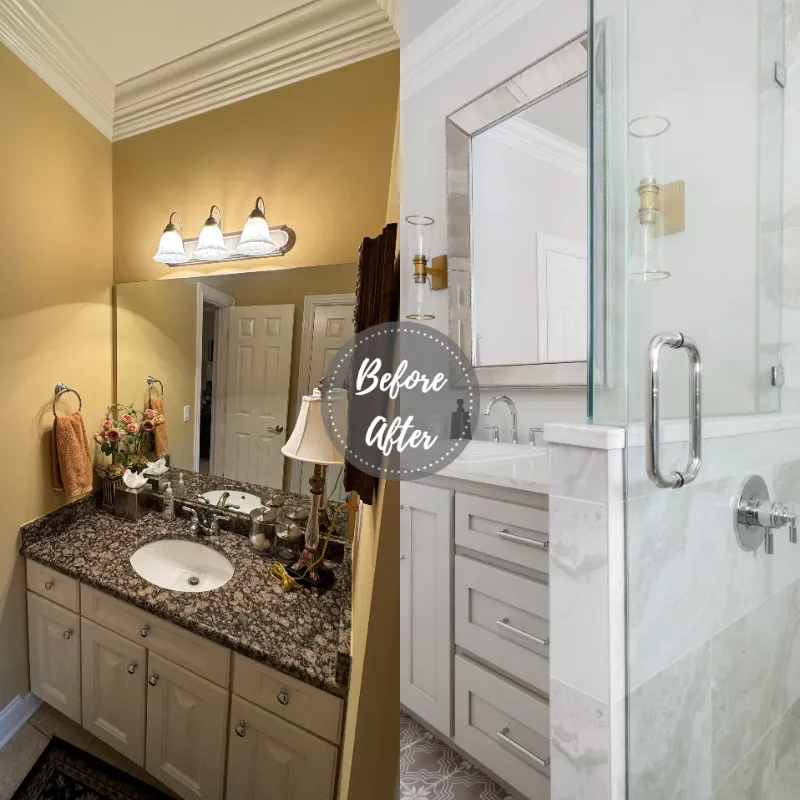 Polished Glam, Franklin Bathroom Remodel — photo 2