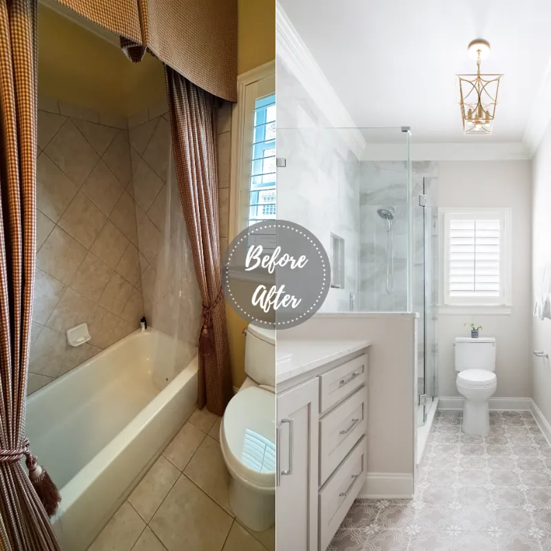 Polished Glam, Franklin Bathroom Remodel — photo 3