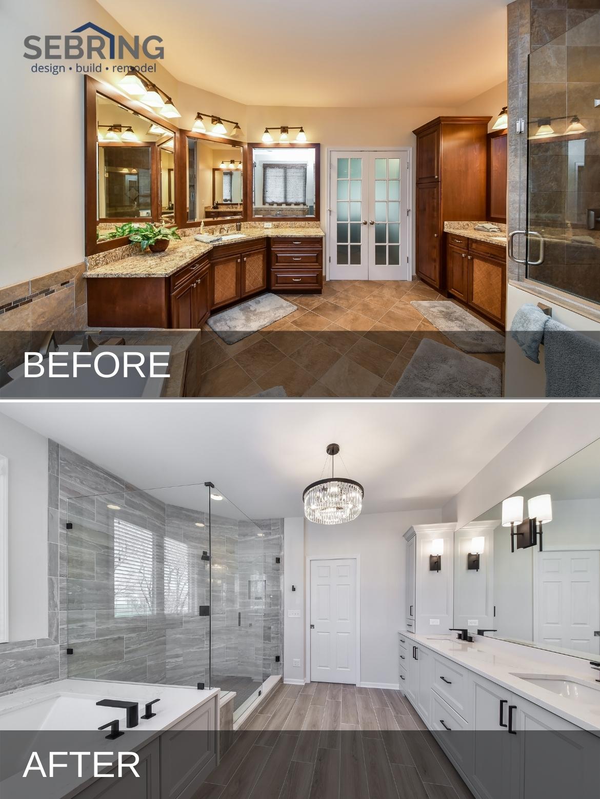 Rustic with a Touch of Glam Master and Hall Bath Remodel — photo 3