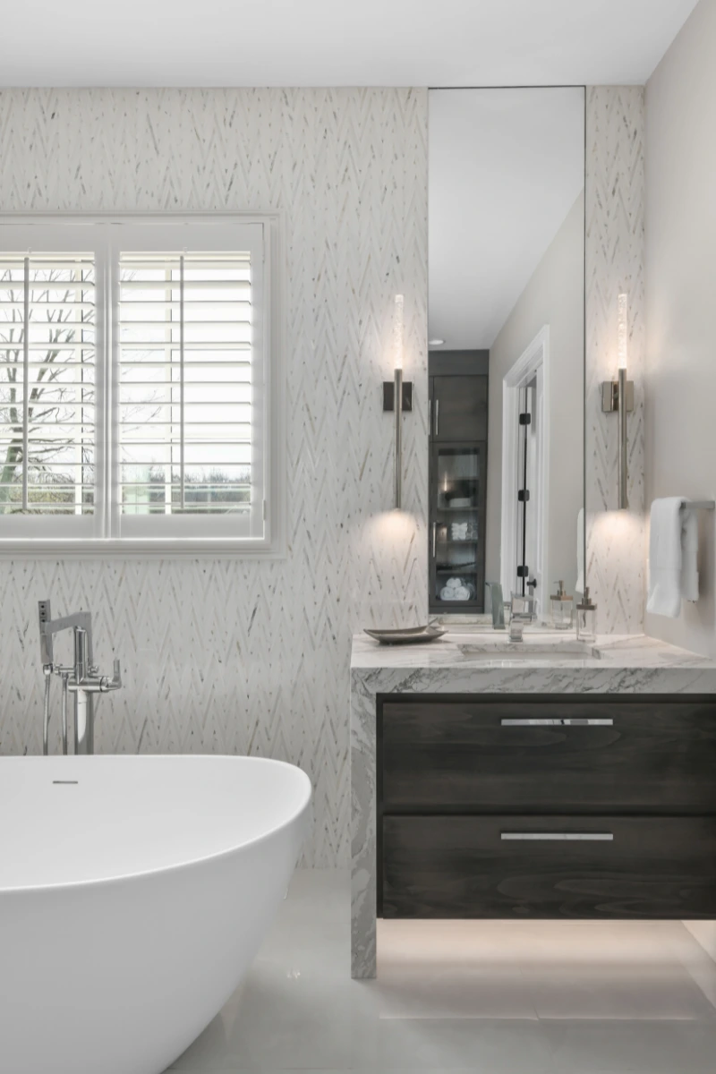 Contemporary Chic Master Bath Remodel — photo 3