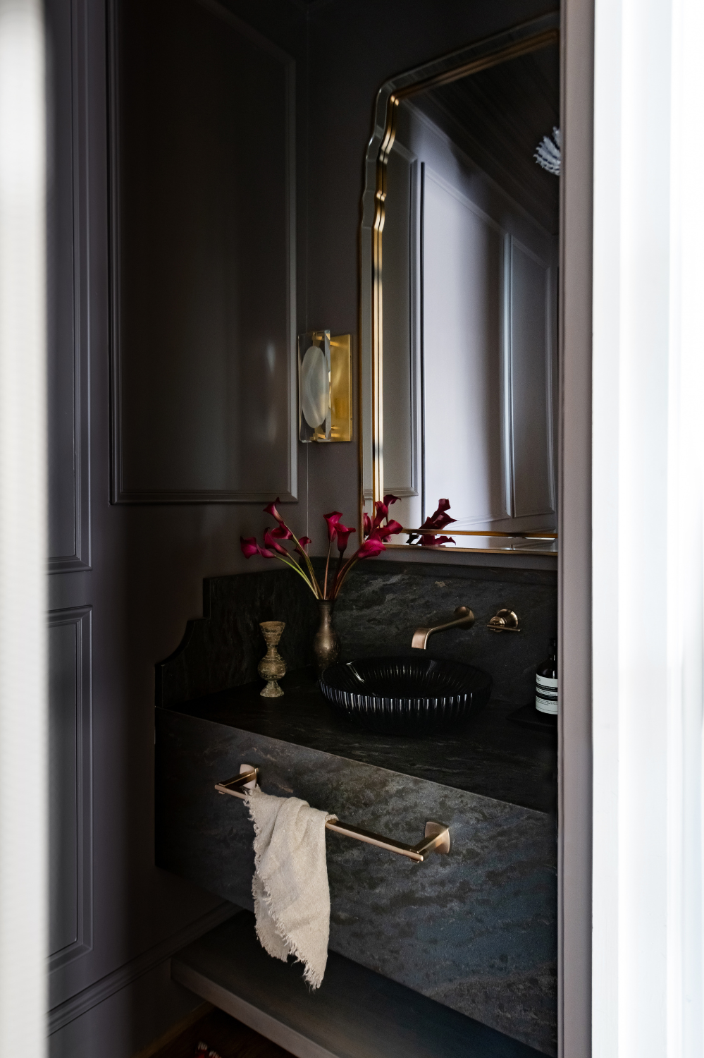 Dark Luxe Powder Room Remodel — photo 3