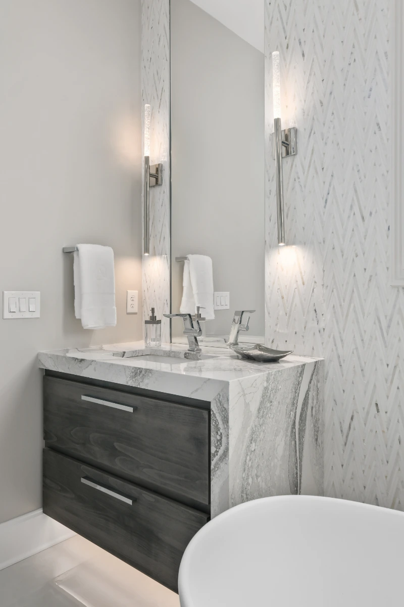 Contemporary Chic Master Bath Remodel — photo 4