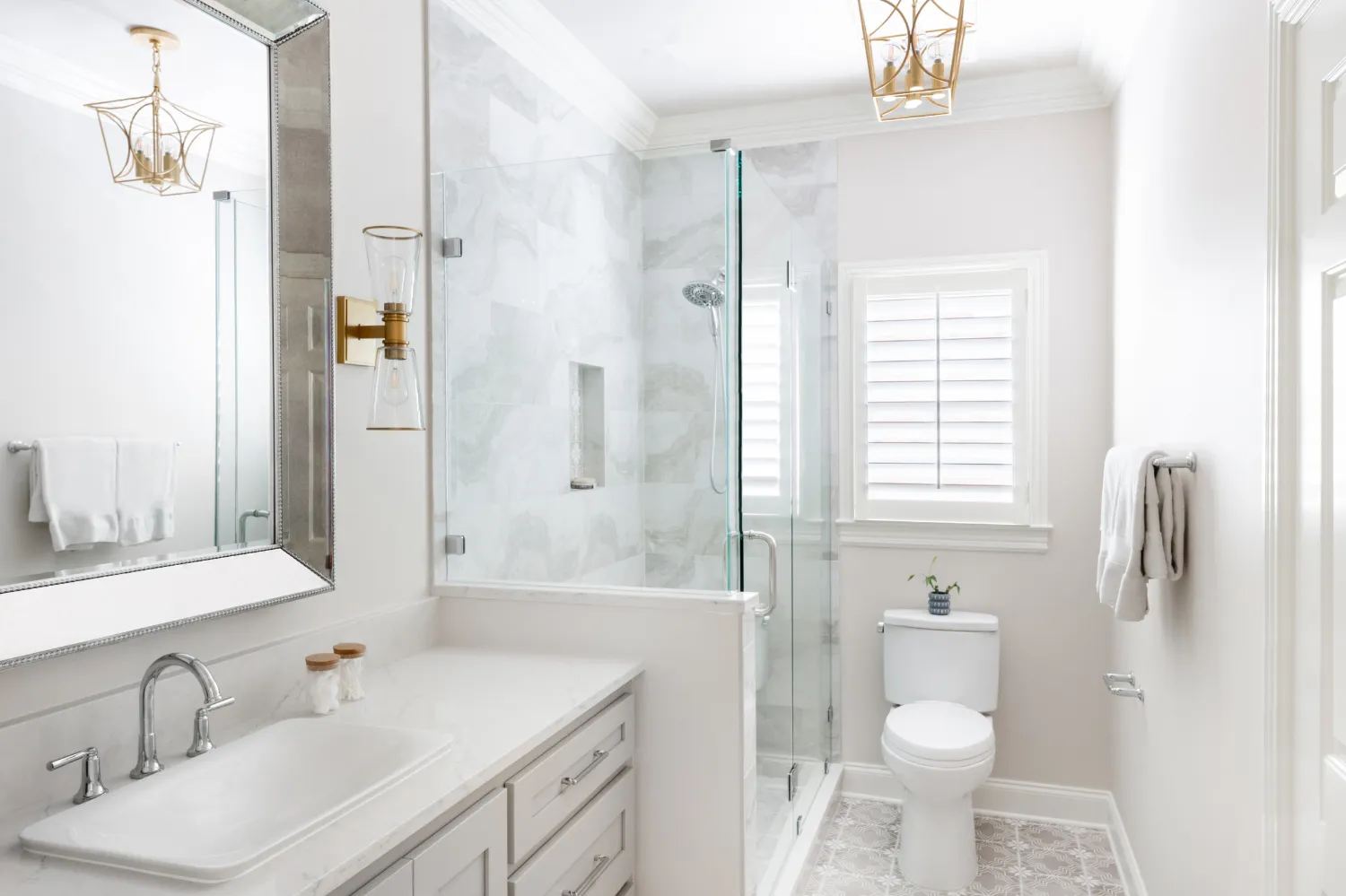 Polished Glam, Franklin Bathroom Remodel — photo 4