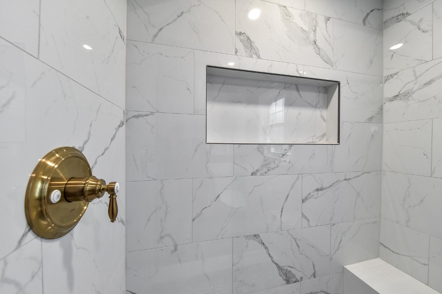 Retro Glam Hall Bath Remodel — photo 4