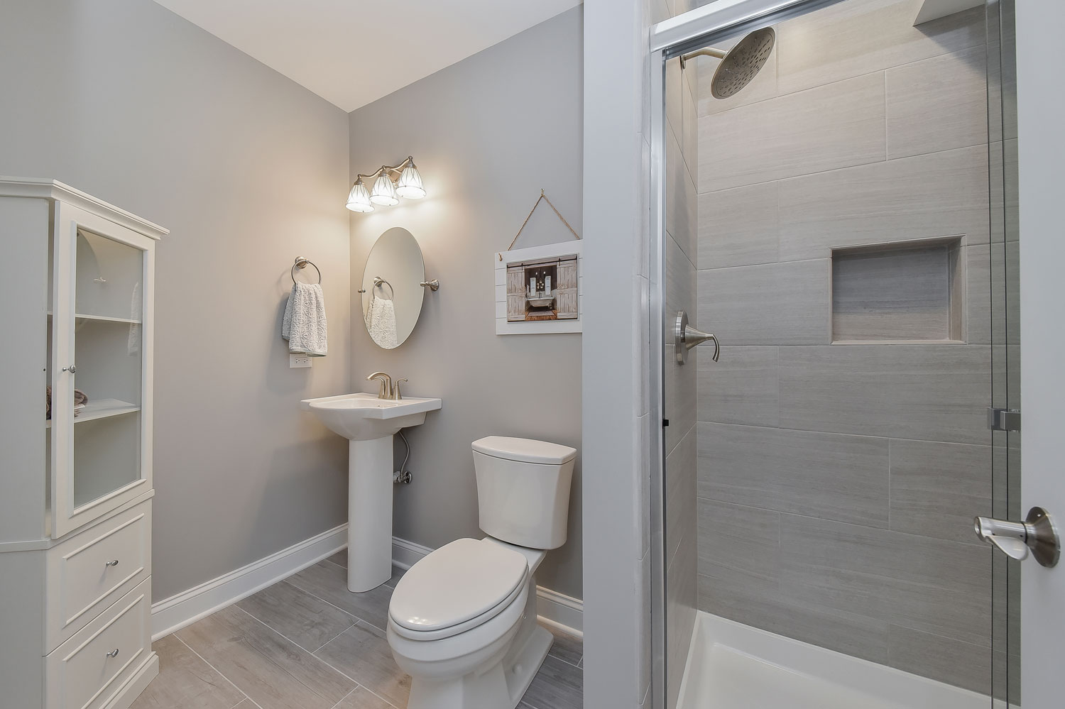 Clean Lined Basement Remodel — photo 4