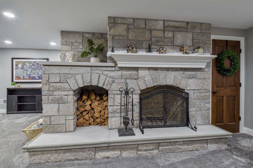 Textured Accented Basement Remodel — photo 5