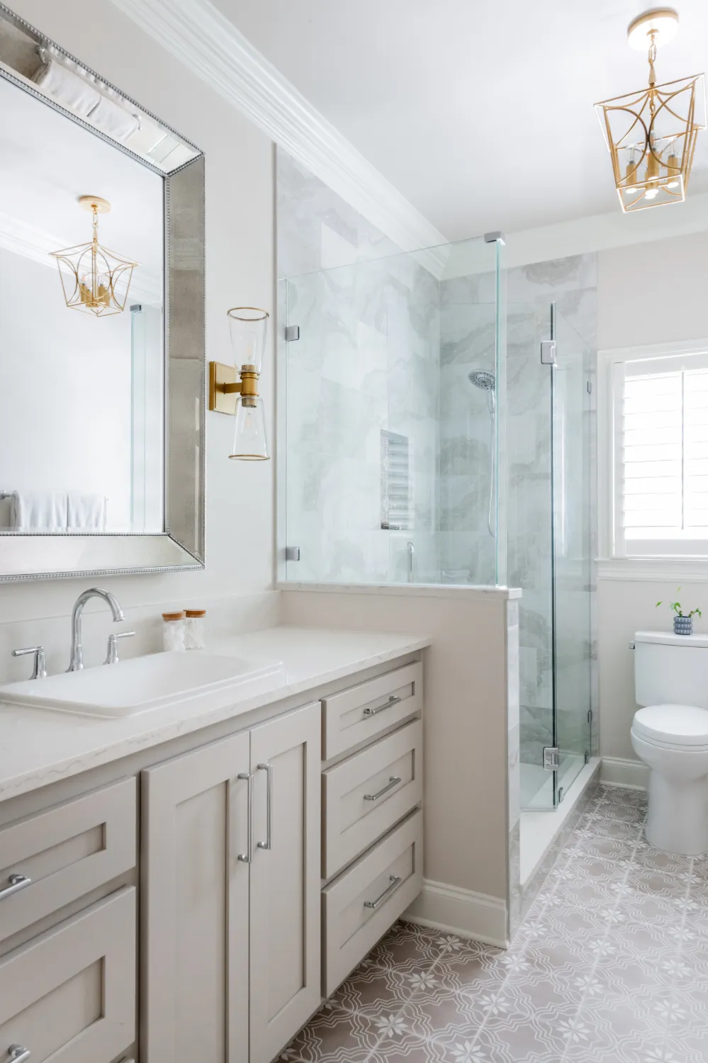 Polished Glam, Franklin Bathroom Remodel — photo 6