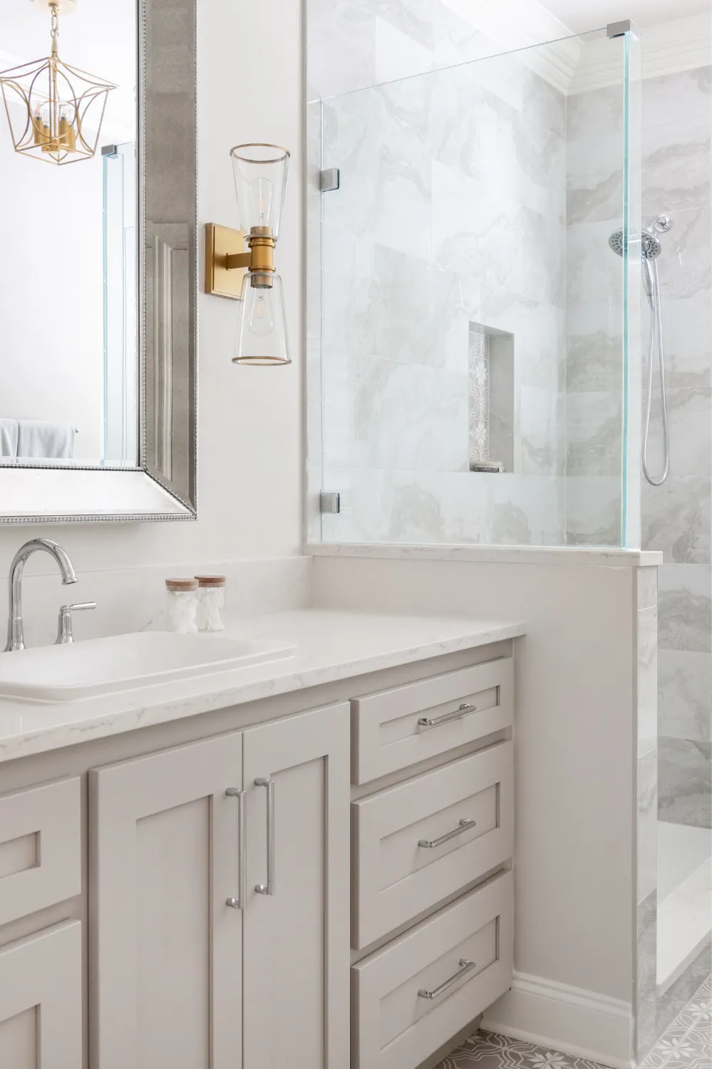Polished Glam, Franklin Bathroom Remodel — photo 8
