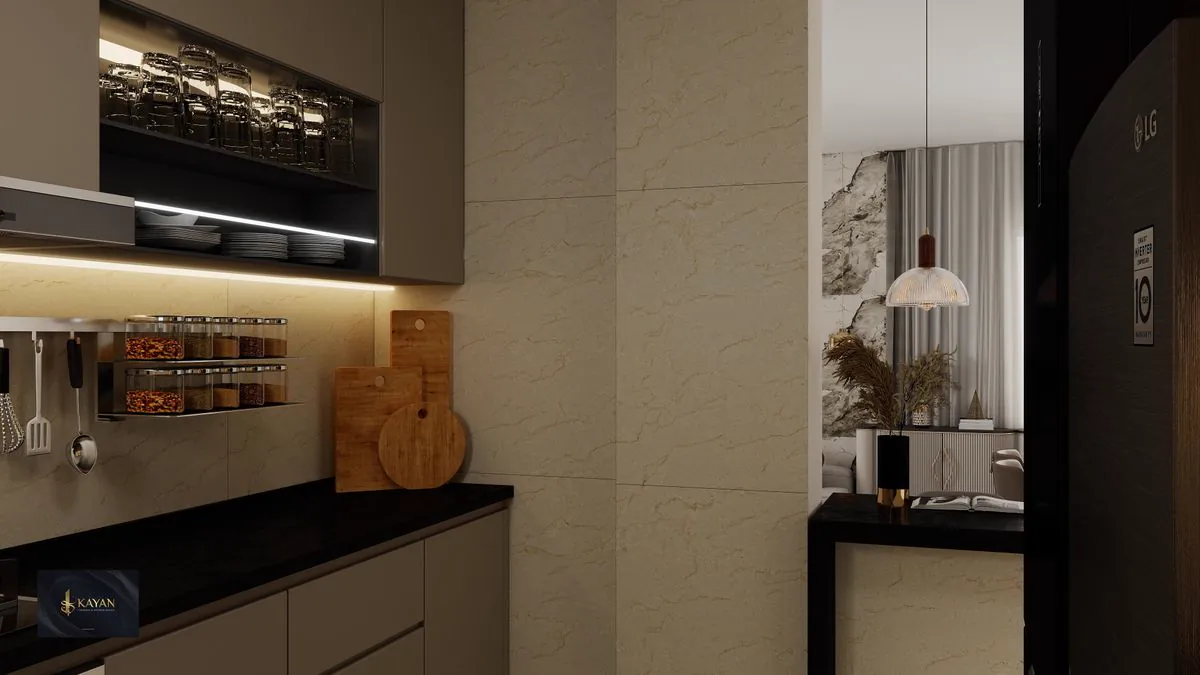 White shaker cabinets with quartz counters