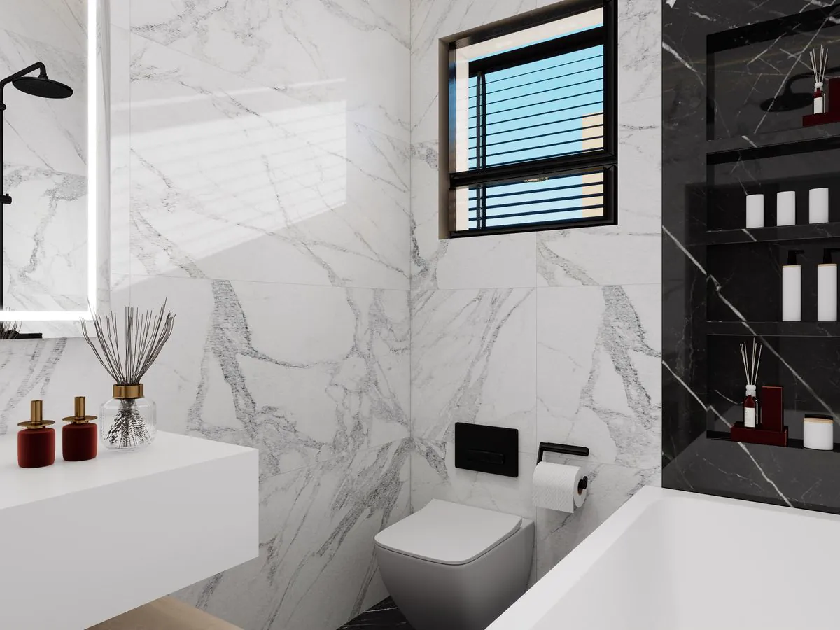 Styled bathroom