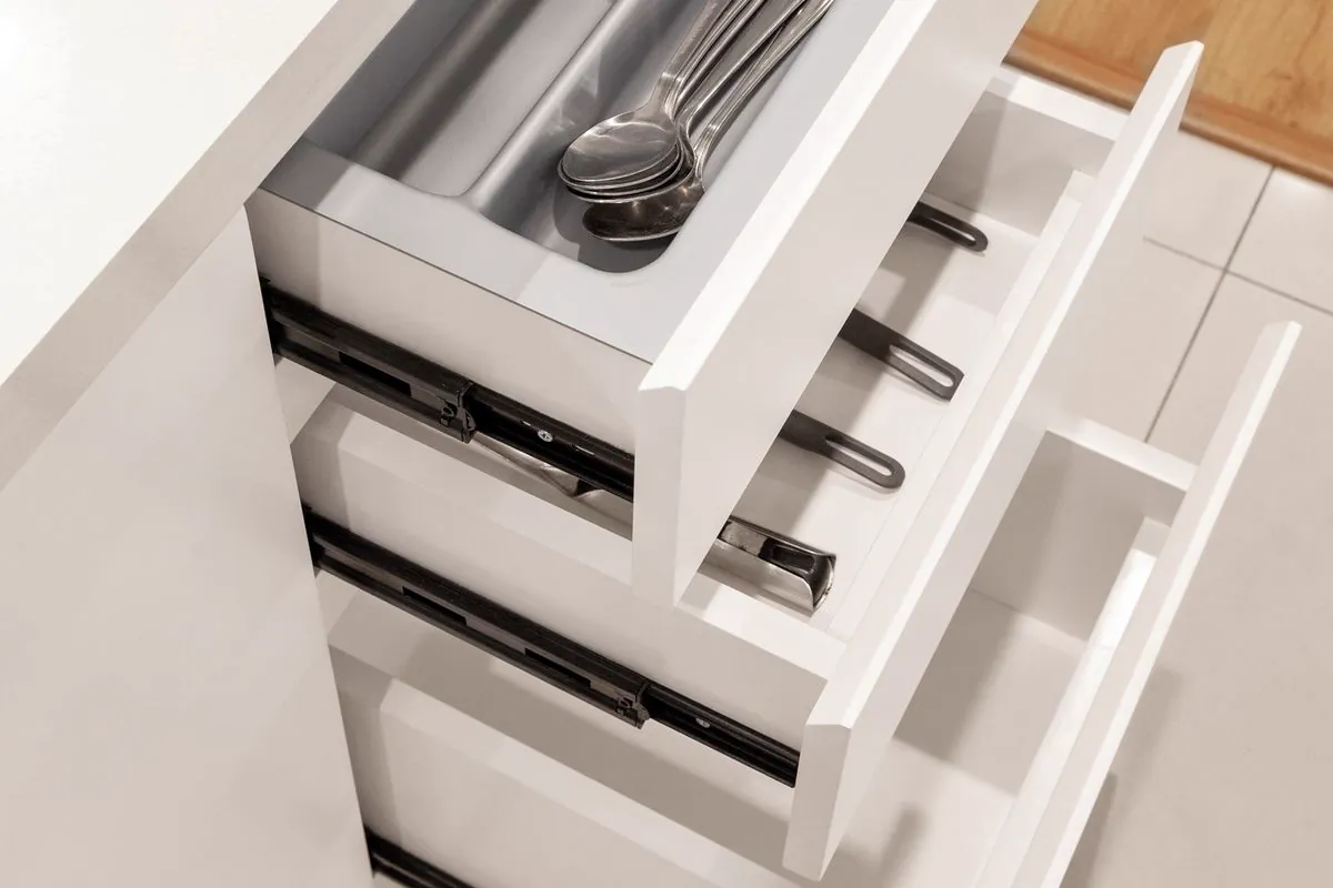 Organized kitchen cabinet